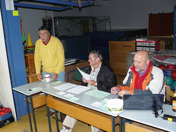 Die Turnierleitung: Hans Rauscher, Adi Witschital und Werner Baisch